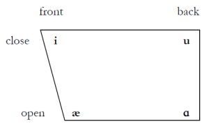 an IPA vowel chart