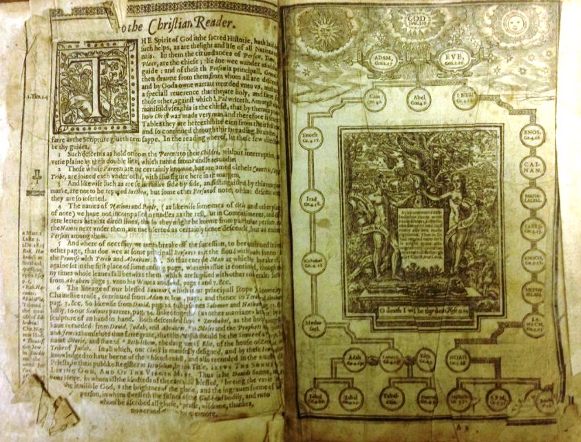 A scan of an illustrated page of the King James Bible